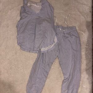 Xhilaration Light Blue Ankle Pants & Top Set